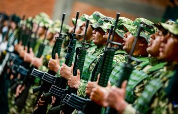 Celebración del Día del Ejército Paraguayo en el Polideportivo 14 de Mayo del Cuartel General del Ejército.