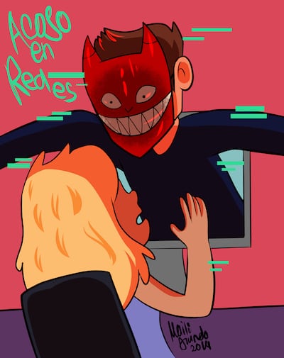 Detrás de un perfil de una red social que te muestra el celular, puede esconderse una persona trastornada con desagradables intenciones.