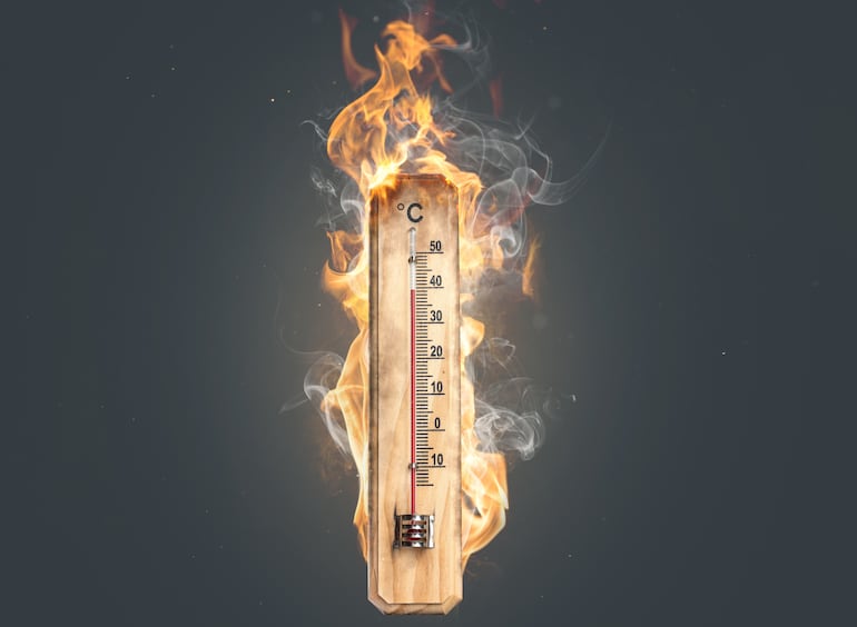 Por un momento, la Dirección de Meteorología reportó una sensación térmica de 60 ºC.