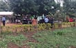 Residencia del suboficial inspector Herminio Ojeda González (+), donde el agente policial está siendo velado tras ser ejecutado en Naranjito, Ybyrarobaná.