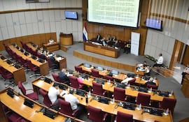 Sesión de la Comisión Permanente del Congreso de la Nación, donde se trató el caso de la "mafia de los pagarés".