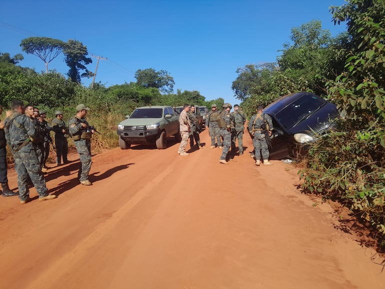 Persecución en San Pedro: narco huye y abandona más de 500 kilos de marihuana
