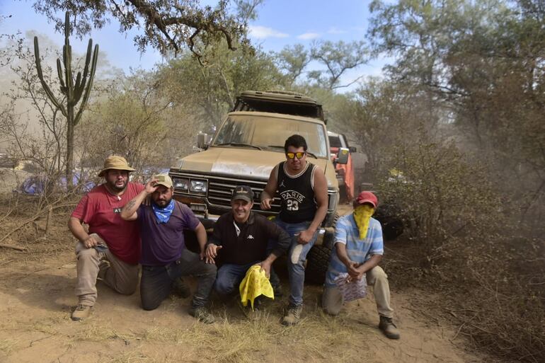 Los aficionados en los tramos de la Etapa 2 del Transchaco Rally 2023.