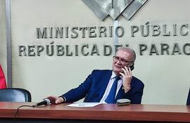 Emiliano Rolón, fiscal general del Estado.