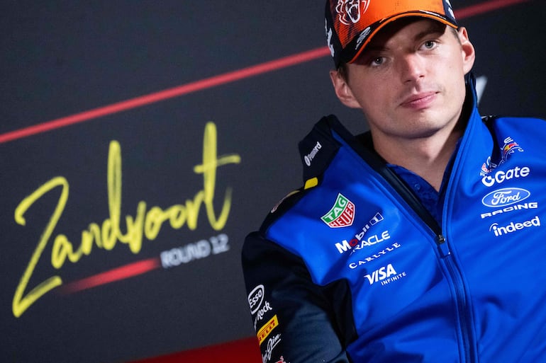El piloto neerlandés de Red Bull Racing, Max Verstappen, en la previa al Gran Premio de los Países Bajos de Fórmula 1 en el circuito de Zandvoort. (JOHN THYS / AFP)