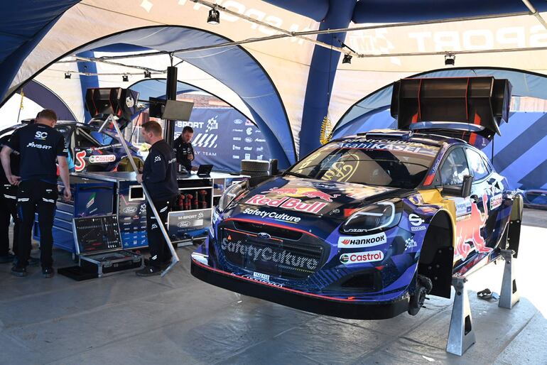 El equipo M-Sport Ford está listo con sus dos unidades para el Rally del Paraguay.