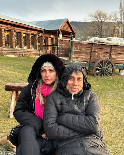 Alicia Ramírez y Nelson Cuevas en Calafate, provincia de Santa Cruz.