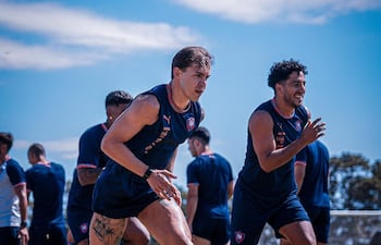 Robert Piris da Motta (31 años) y Cecilio Andrés Domínguez (31), en plena actividad física.