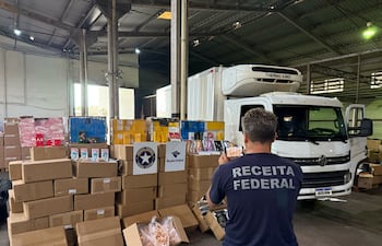 La Receita Federal decomisó gran canidad de productos de contrabando durante el 2025.