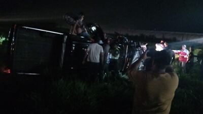 Accidente fatal ocurrido en el km 7 de la Ruta PY05, en la entrada a la ciudad de Pedro Juan Caballero.