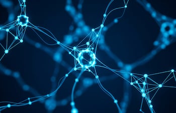 Concepto de red neuronal, imagen ilustrativa.