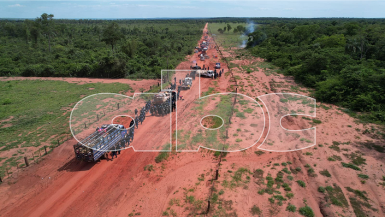 Camino que lleva a la estancia Lusipar.