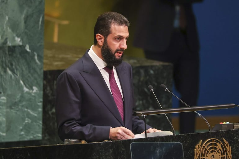 Ahmed al Sharaa, presidente de Siria.