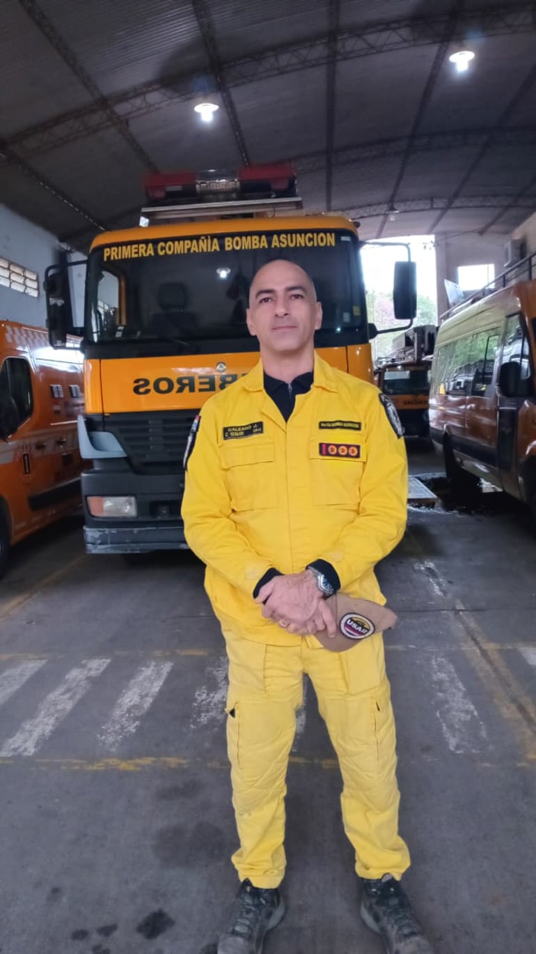 Capitán Jorge Galeano, comandante de la Unidad USAR