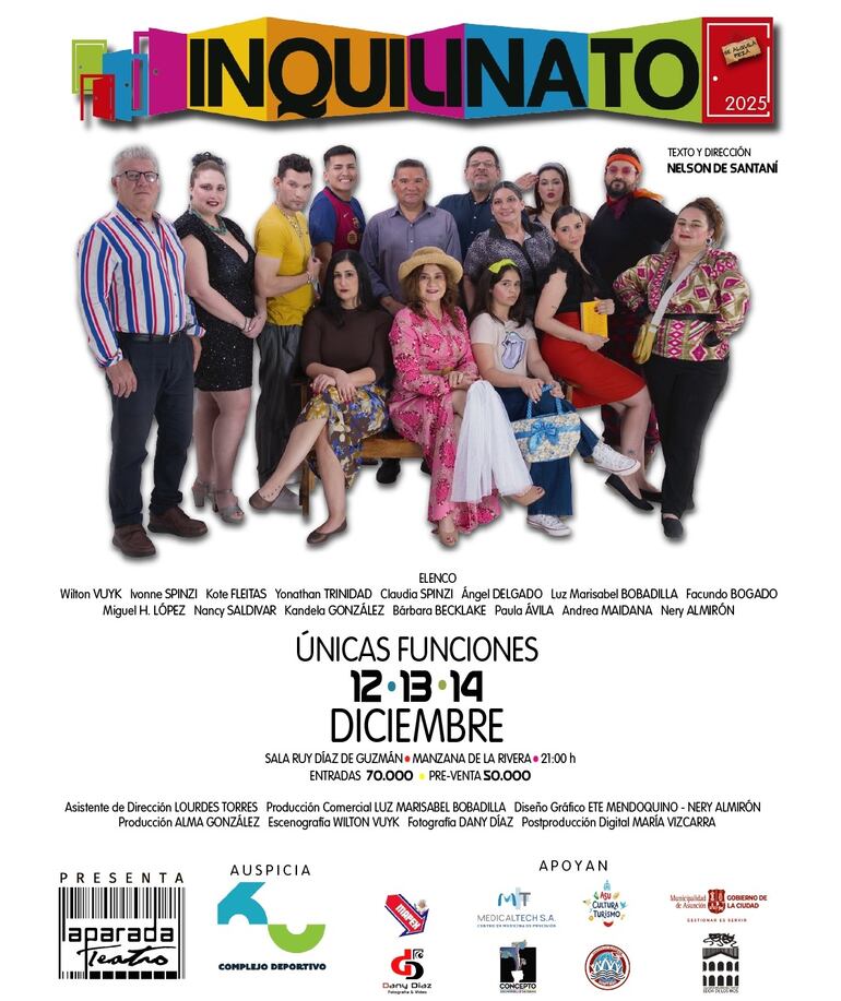 Ya están en venta las entradas para la comedia Inquilinato.