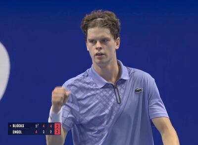 Alexander Blockx superó al alemán Justin Engel.