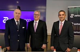 Luis María Zubizarreta, Antonio Valda y Hugo Martínez.