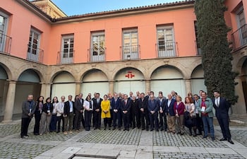 Participantes de la edición 9 del Congreso de EditoRed (Asociación de Editores de Medios de Comunicación de la Unión Europea y Latinoamérica), en esta ocasión en Alcalá de Henares, España.