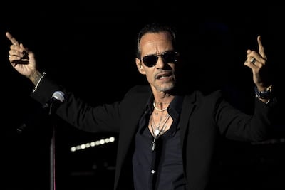 El cantante Marc Anthony durante un concierto en 2025. El artista lidera el listado de un concierto a beneficio de Venezuela.