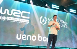 Santiago Peña presenta el FIA World Rally auspiciado por UENO.