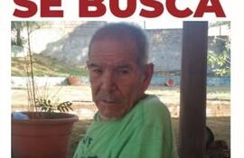 El señor Bonifacio Acosta se encuentra con paradero desconocido desde el mediodía del domingo.