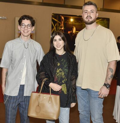 Luk Cuenca, Isha Brítez y Matías Arce.