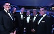 Rivas apareció junto con Peña, Ramírez, el directivo del Centro Adam Smith e importantes empresarios en junio último. Fuente: Infobae