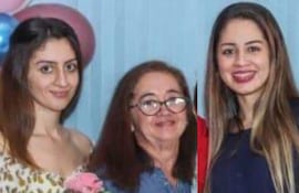 De izquierda a derecha María Laura Verón Giménez (absuelta), Limpia Concepción Giménez Vda. de Verón(víctima),Lorena Beatriz Verón Giménez(condenada)