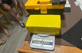 Detenidos con más de dos kilos de cocaína en Ñemby.
