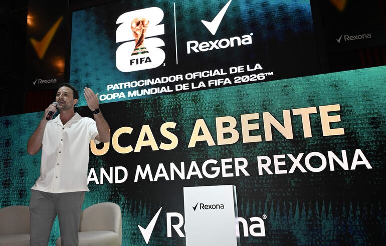 Lucas Abente, brand manager de Rexona, destacó todo lo que trae la marca.