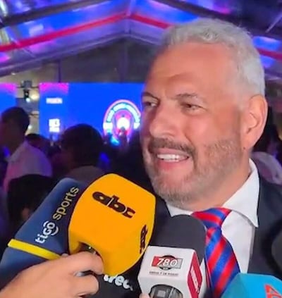 Juan José Abraham Zapag Benítez (24/06/62), presidente de Cerro Porteño.