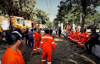 Mades se sumó a reforzar trabajo de recolección de basura en San Bernardino.