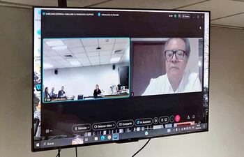 El médico Aurelio Espínola Caballero, participó a través de medios telemáticos en el juicio por la muerte del ex diputado liberal Fernando Nicora.