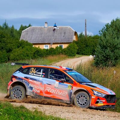 Fau Zaldívar y Marcelo Der Ohannesian habían quedado cuartos en la clasificación de la WRC2 Junior, en Estonia en el 2022.