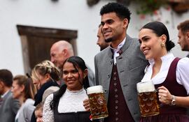 Luis Fernando Díaz Marulanda (28 años), destacado futbolista colombiano del Bayern Múnich.