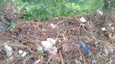 Según el director de Aseo Urbano, la Municipalidad no tira basura en el arroyo, pero las imágenes demuestran lo contrario.
