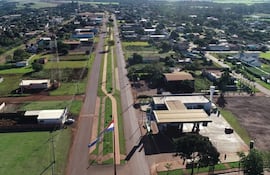 El distrito de Naranjal está ubicdo al sur del Alto Paraná.