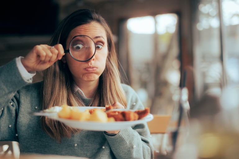 Concepto de alergias alimentarias.