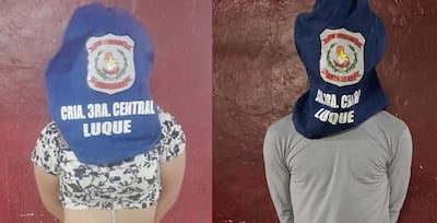Estos dos hermanos fueron detenidos por robo agravado en la ciudad de Luque.