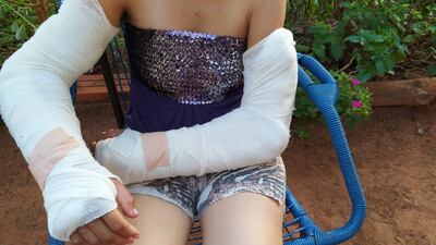 Yenny Acosta, víctima de violencia por parte del padre de sus hijos