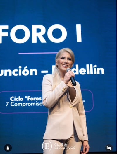 Arlene Aquino , candidata a la intendencia de Asunción.