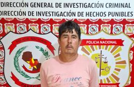 Basilio González Candia, de 56 años, detenido por el ataque en Capiibary, que se hizo en simultáneo con el de Simón Bolívar.