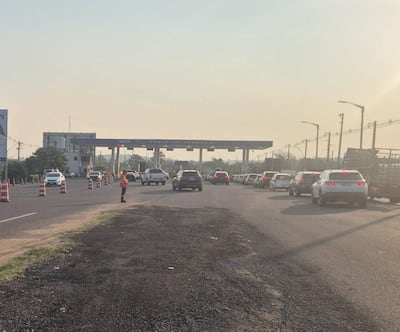 Ruta PY02 registra tránsito sostenido y de avance lento.
