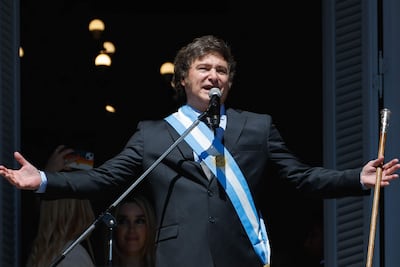 Javier Milei, presidente de Argentina.