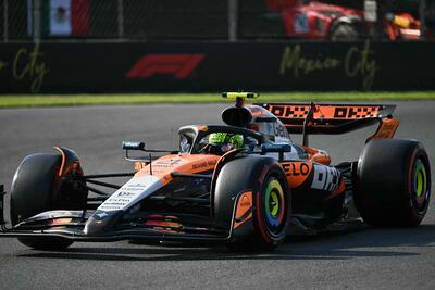 Lando Norris registró el mejor tiempo de la clasificación del GP de México.