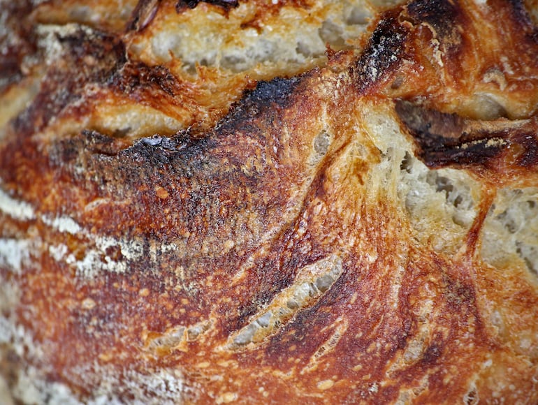 Corteza de pan y la reacción de Maillard.