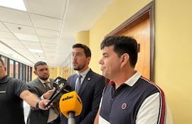 Los diputados Rubén Rubín (Independiente) y Adrián "Billy" Vaeseken (PLRA).