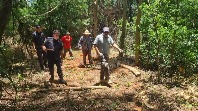 La intervención del inmueble por parte de la Fiscalía estuvo a cargo del fiscal Carlomagno Alvarenga