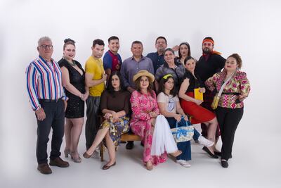 El elenco de la obra "Inquilinato", que este fin de semana se presentará en la Manzana de la Rivera