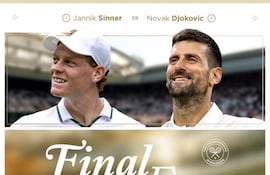 Los semifinalistas de Wimbledon 2026, Jannik Sinner (24 años), Novak Djokovic (39), Arthur Fery (23) y Alexander Zverev (29).